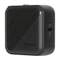 CARGADOR PORTATIL TARGUS 65 W GAN CHARGER - MULTI PORT - WITH TRAVEL ADAPTERS