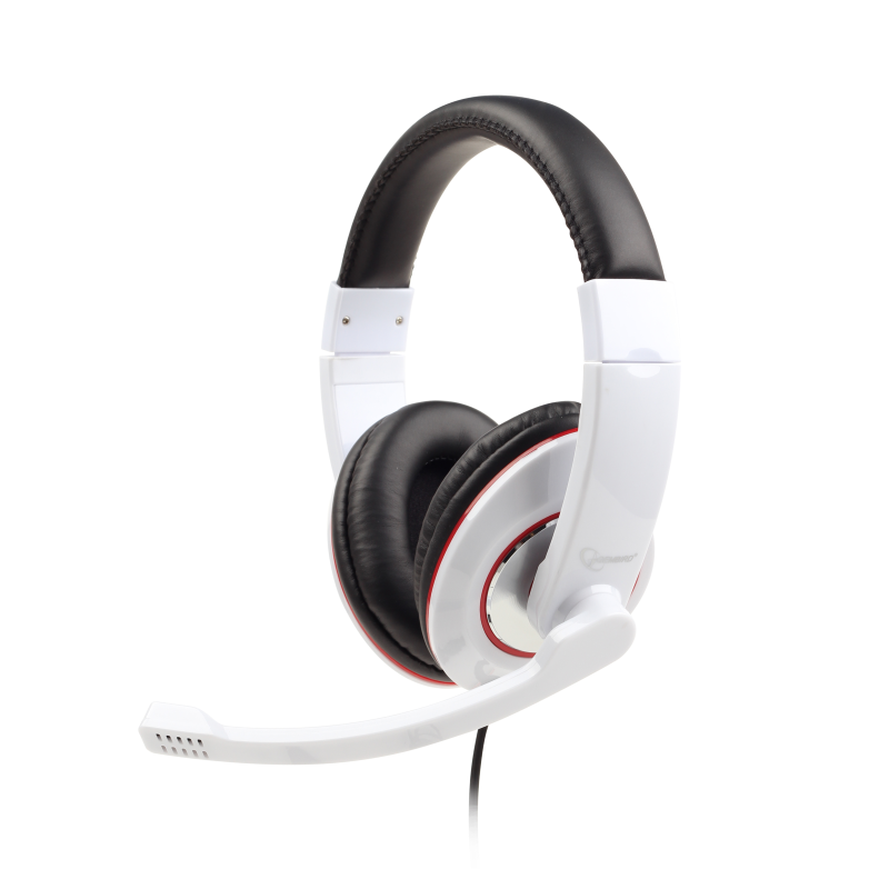 AURICULARES ESTEREO GEMBIRD BLANCO BRILLANTE