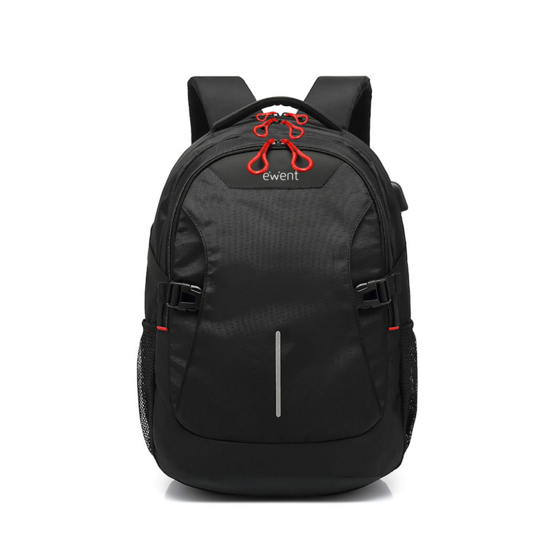 MOCHILA EWENT PARA PORTATIL 15-6'' NEGRA CON CONEXION USB