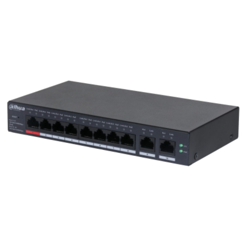 SWITCH CLOUD DAHUA DH-CS4010-8GT-110 GIGABIT SWITCH WITH 8-PORT POE