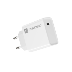 CARGADOR NATEC RIBERA 20W 1XUSB-C PD3-0 QC3-0 BLANCO