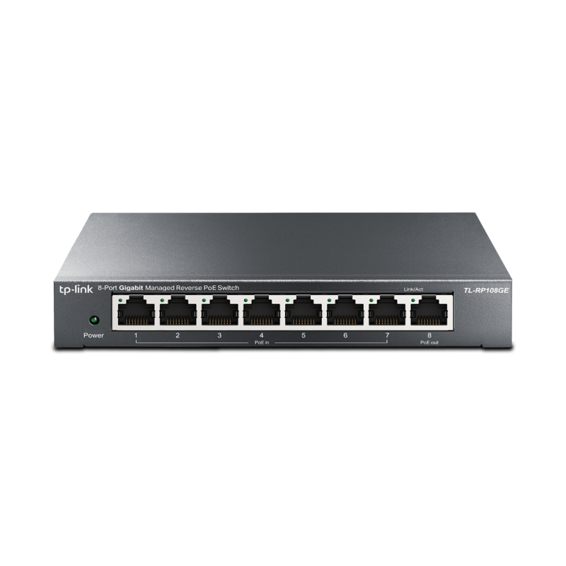 Switch TP-Link TL-RP108GE 8 Puertos- RJ-45 10-100-1000 PoE