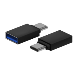 Adaptador USB 3-2 Aisens A108-0717- USB Hembra - USB Tipo-C Macho- Negro