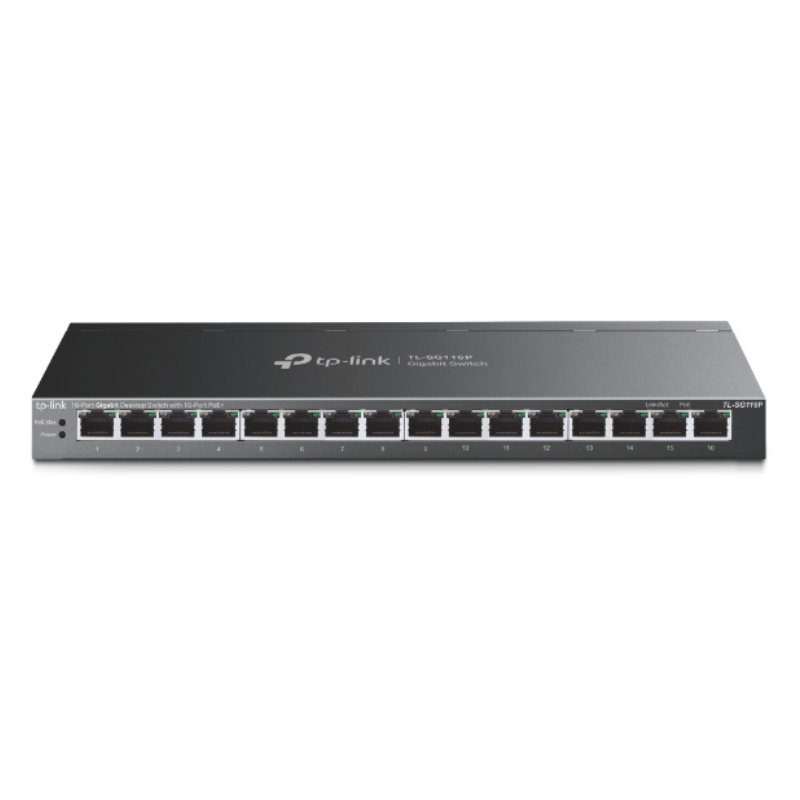 SWITCH TP-LINK TL-SG116P 16 PUERTOS POE+