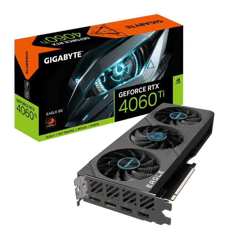 Tarjeta Gráfica Gigabyte GeForce RTX 4060 Ti EAGLE 8G- 8GB GDDR6