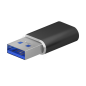 MINI ADAPTADOR AISENS USB 3-2 GEN2 USB 2-0 3A USB-C-H-A-M NEGRO