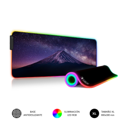 ALFOMBRILLA SUBBLIM MOUSE PAD PREMIUM LED RGB MOUNT 800X300X4