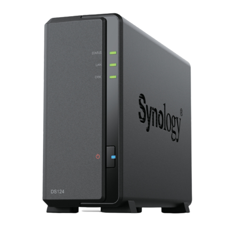 NAS SYNOLOGY DS124 1 BAHIA ETHERNET J4125 NEGRO