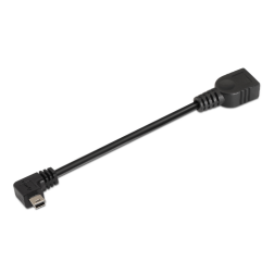 Cable USB 2-0 Aisens A101-0034- MiniUSB Macho - USB Hembra- 15cm- Negro