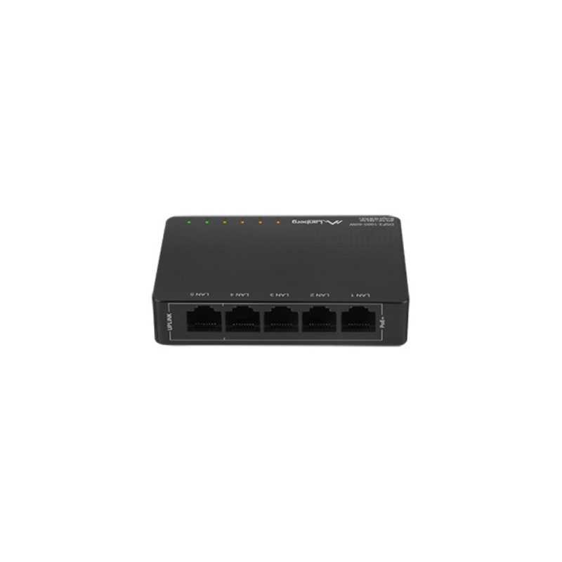 SWITCH LANBERG 5 PTOS GBIT POE+4 PORT POE 30W-PORT MAX 60W