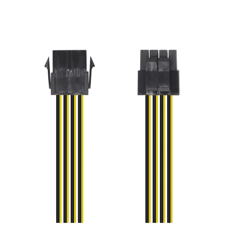 CABLE ALIMENTACION AISENS 8PIN H-4+4PIN M 30CM