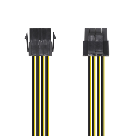 Cable de Alimentación Microprocesador Aisens A131-0419- Molex -4+4 PIN Macho - Molex 8 PIN Hembra- 30cm