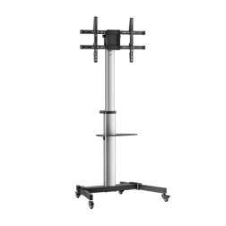 SOPORTE SUELO AISENS RUEDAS BANDEJA DVD PANTALLA 50KG 37-86