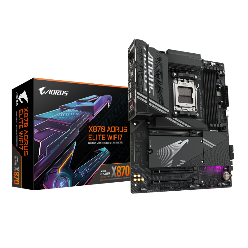 PLACA BASE GIGABYTE X870 AORUS ELITE WIFI7 AM5 ATX 4XDDR5