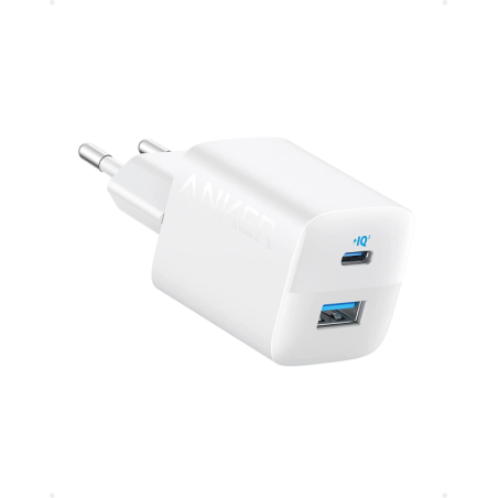 Cargador de Pared Anker 323 Dual Port- 1xUSB-A- 1xUSB Tipo-C- 33W