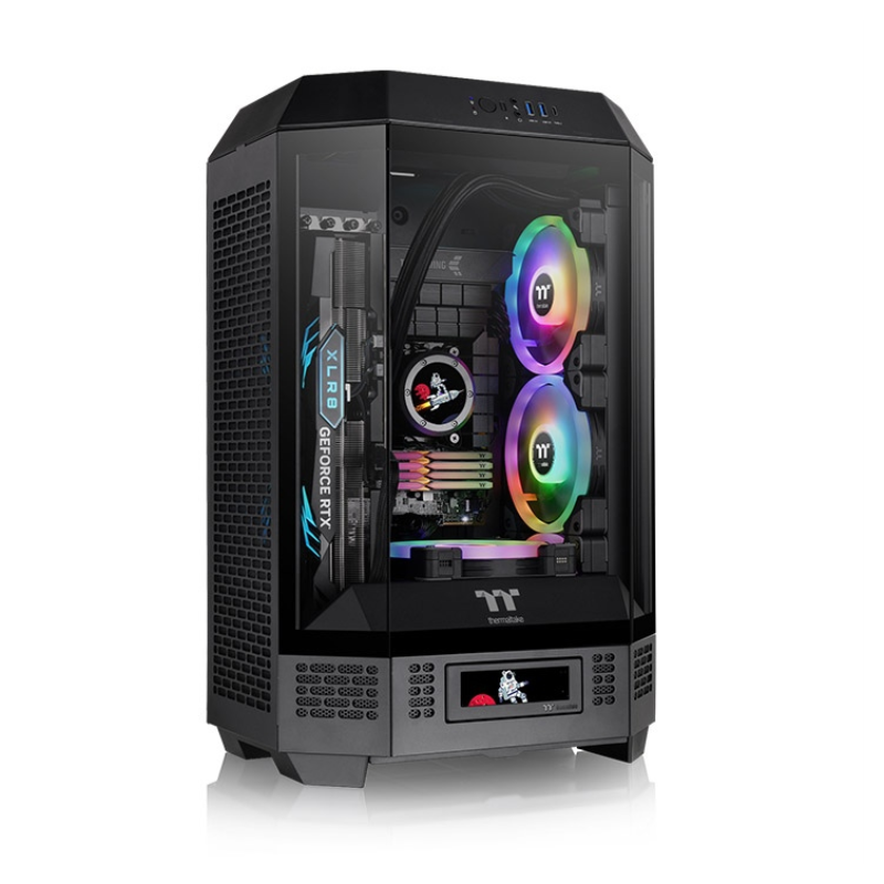 CAJA THERMALTAKE THE TOWER T300 BLACK ATX 2XUSB 3-0 SIN FUENTE NEGRO