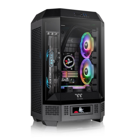 CAJA THERMALTAKE THE TOWER T300 BLACK ATX 2XUSB 3-0 SIN FUENTE NEGRO