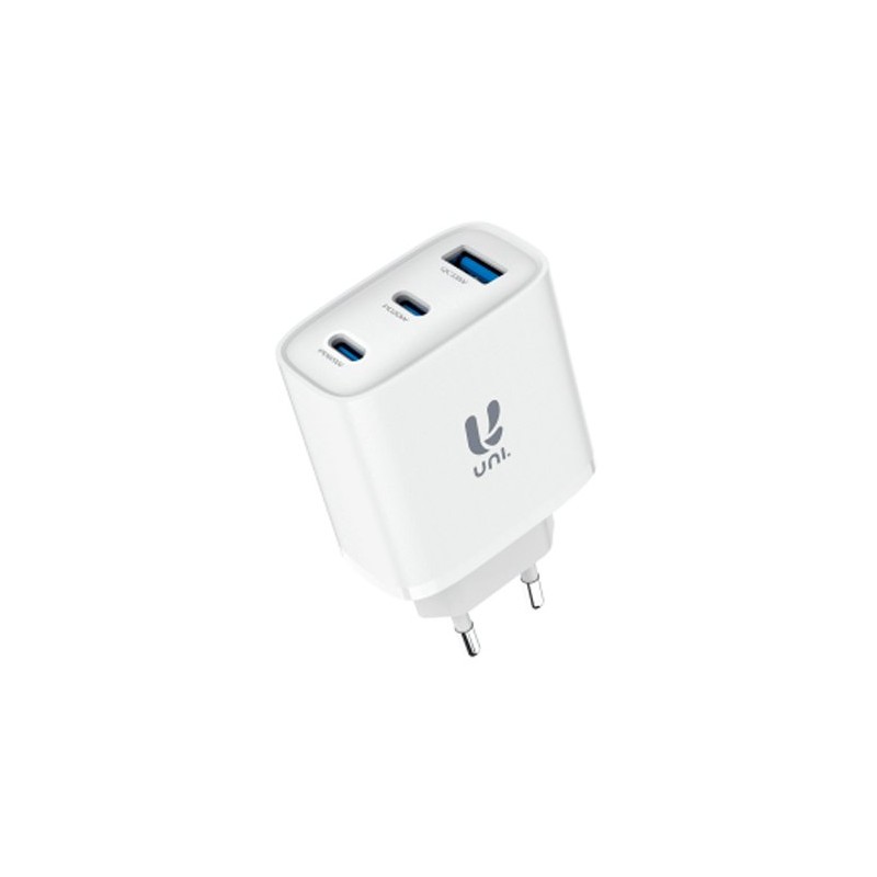 CARGADOR UNI TRIPLE TIPO C DOBLE USB A 65W