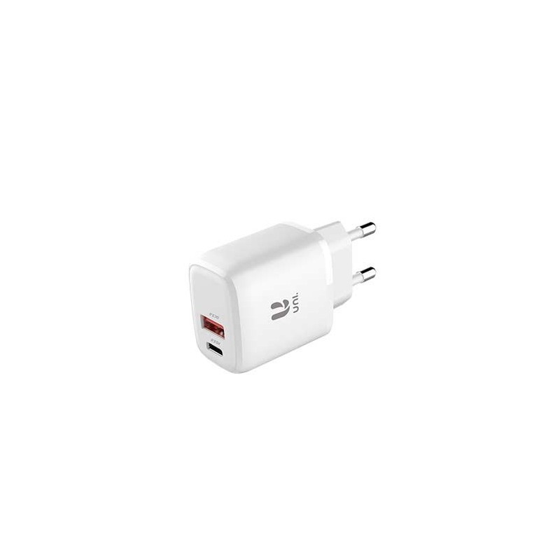 CARGADOR UNICO DUAL USB TIPO(C) Y USB(A) 20W