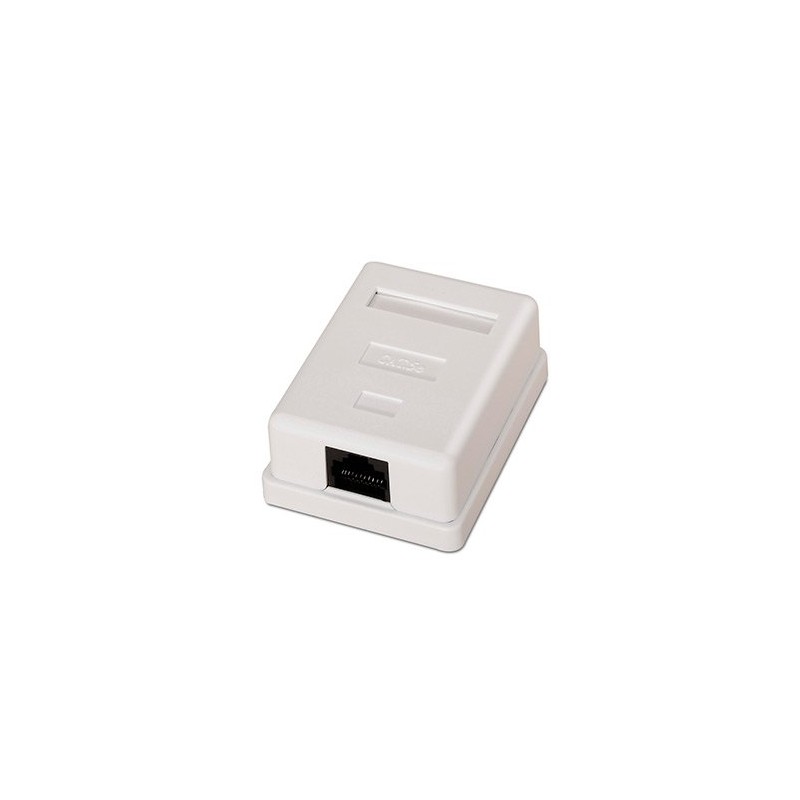 ROSETA SUPERFICIE 1XRJ45 CAT 5 AISENS BLANCO