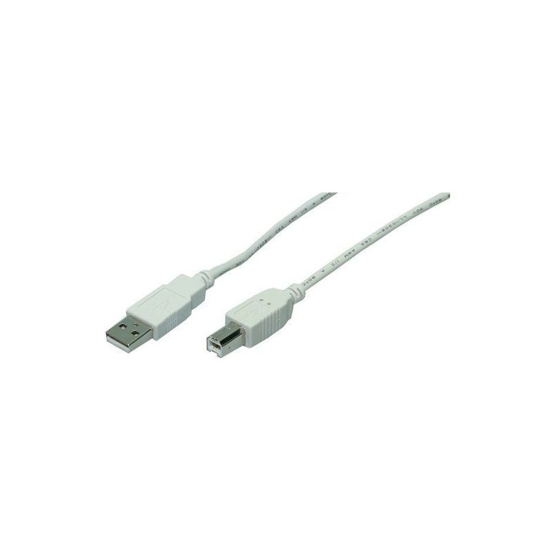 CABLE USB(A) 2-0 A USB(B) 2-0 LOGILINK 5M GRIS