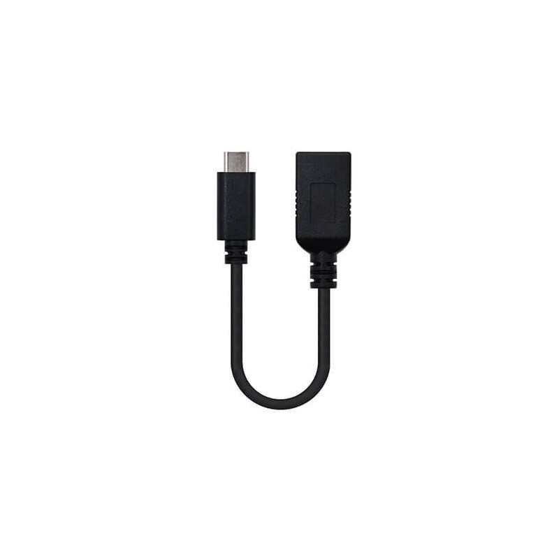 CABLE OTG USB(A) 3-1 A USB(C) 3-1 NANOCABLE 0-15M NEGRO