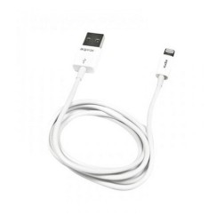 CABLE USB(A) 2-0 A MICRO USB(B) + LIGHTNING APPROX 1M BLANC