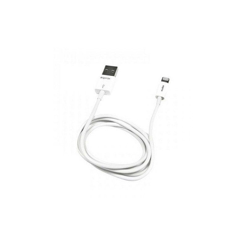 CABLE USB(A) 2-0 A MICRO USB(B) + LIGHTNING APPROX 1M BLANC