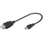 CABLE USB(A) 2-0 A MINI USB(B) 2-0 GOOBAY 0-2M NEGRO