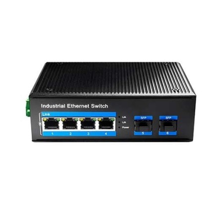 HUB SWITCH CUDY IG1004S2P INDUSTRIAL PoE