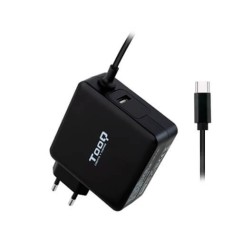 Cargador de Portátil TooQ TQLC-USBC65PD USB Tipo-C- 65W- Automático- Voltaje 5-20V- 1x USB