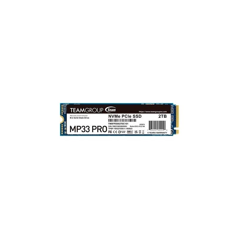 DISCO DURO M-2 2TB TEAMGROUP MP33 PRO GEN3x4 PCI-E 3-0