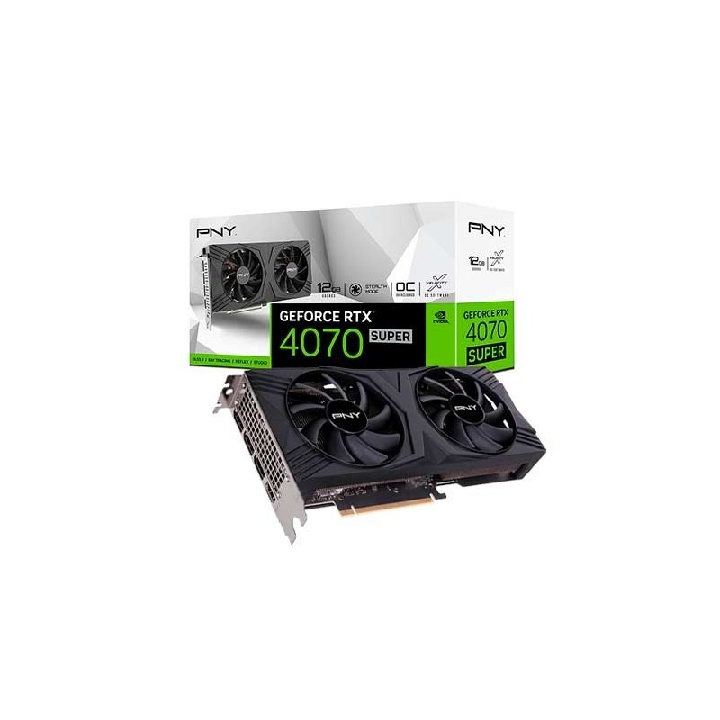 TARJETA GRÁFICA PNY RTX 4070 SUPER 12GB VERTO DUAL FAN