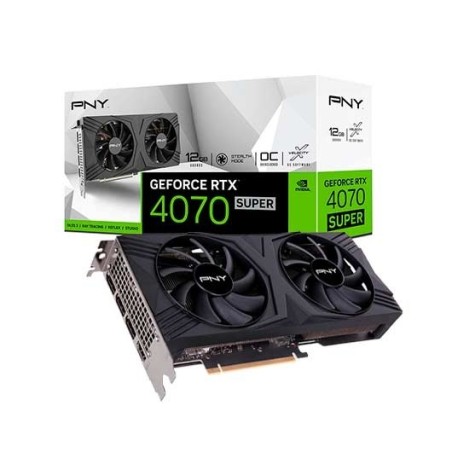 TARJETA GRÁFICA PNY RTX 4070 SUPER 12GB VERTO DUAL FAN