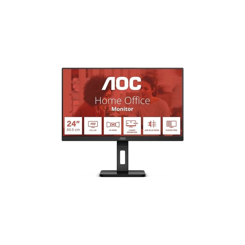 Monitor AOC 24E3QAF 23-8"- Full HD- Multimedia- Negro