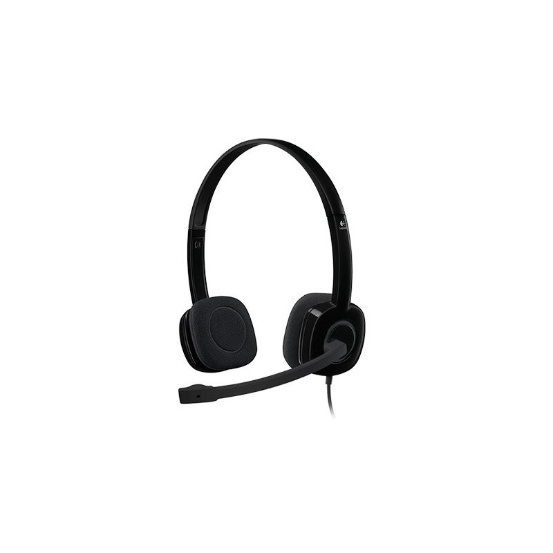 Auriculares Logitech H151- con Micrófono- Jack 3-5- Negros