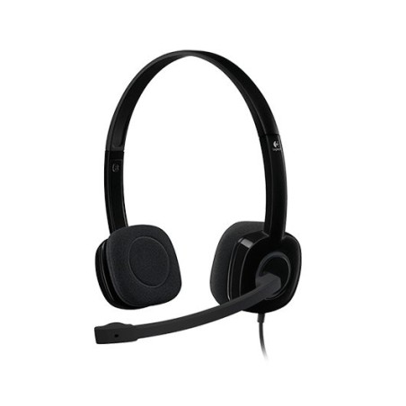 Auriculares Logitech H151- con Micrófono- Jack 3-5- Negros