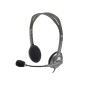 Auriculares Logitech H110- con Micrófono- Jack 3-5- Plateados