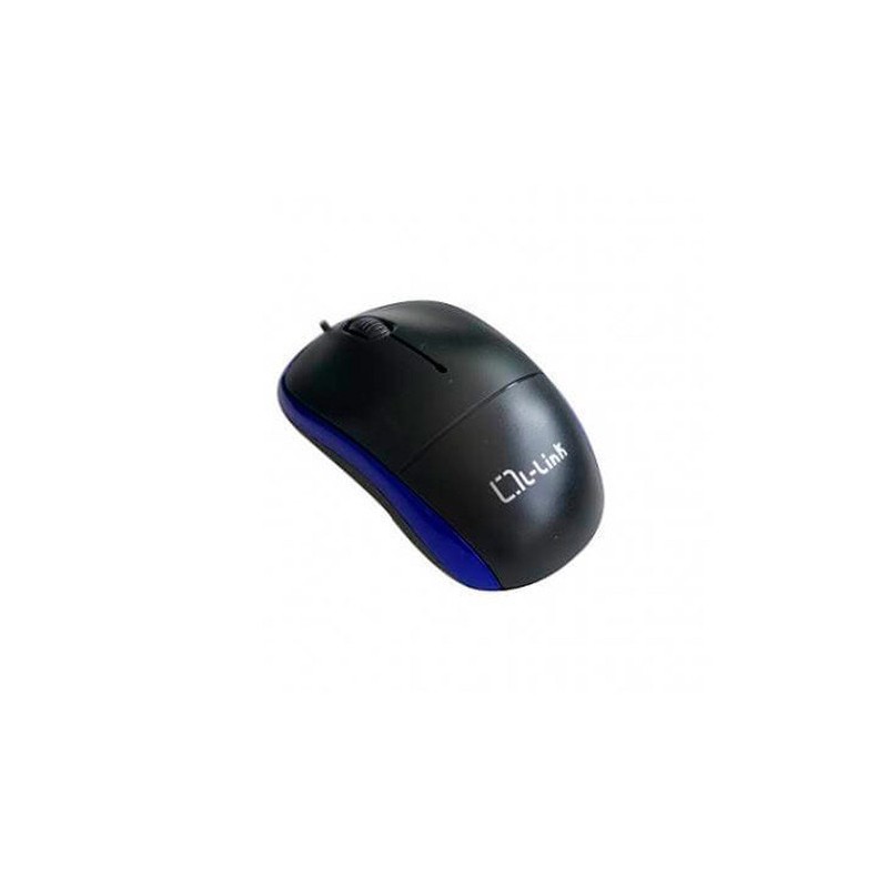 RATÓN ÓPTICO USB L-LINK NEGRO-AZUL LL-2080-A