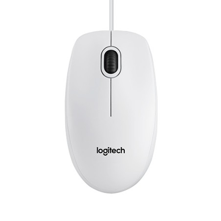 Ratón Logitech B100- Hasta 800 DPI- Blanco