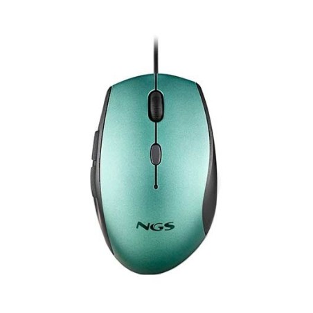 Ratón Ergonómico NGS Moth Ice- Hasta 1600 DPI- Verde Hielo