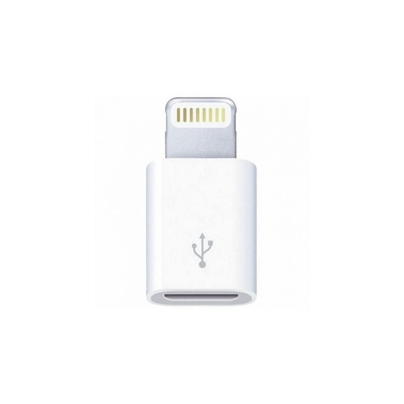 Adaptador Micro USB Lightning 3GO A200- Micro USB Hembra - Lightning Macho- Blanco