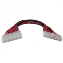 Adaptador Alimentación 3GO A129- Molex 24 PIN Macho - Molex 24 PIN Hembra- 30cm