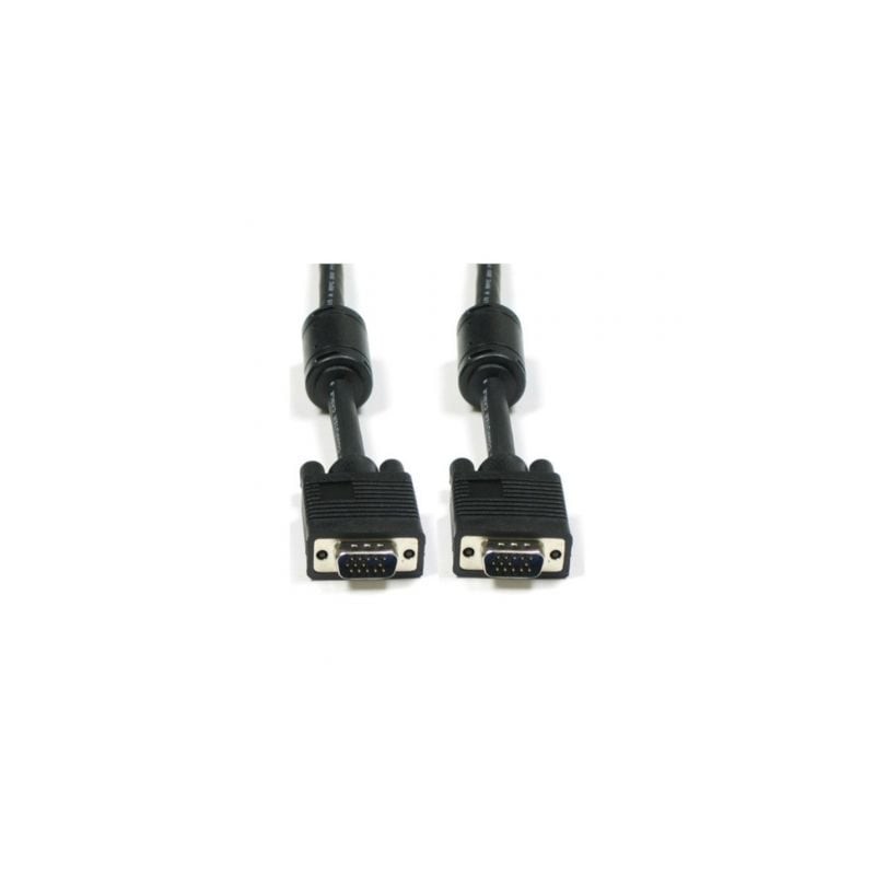 Cable SVGA 3GO CVGA15MM- VGA Macho - VGA Macho- 15m- Negro