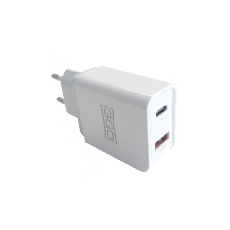 ALIMENTADOR 3GO HOGAR USB 1QC3+1USB-C