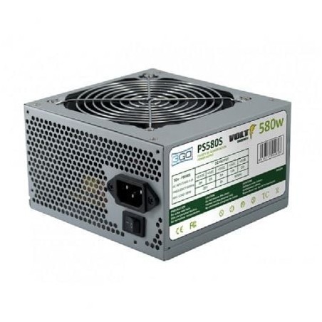 Fuente de Alimentación 3GO PS580S- 580W- Ventilador 12cm