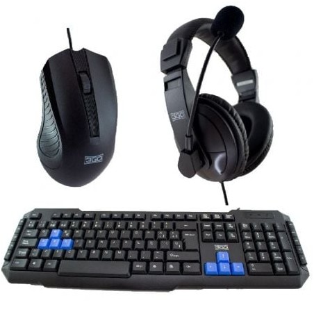 Pack Gaming 3GO COMBODRILEH 2- Teclado + Ratón + Auriculares