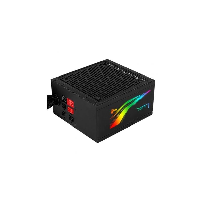 Fuente de Alimentación Aerocool LUX RGB 650M- 650W- Ventilador 12cm- 80 Plus Bronze