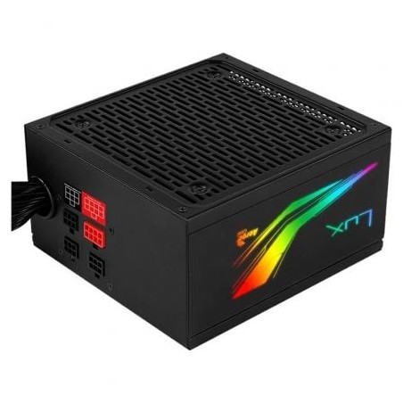 Fuente de Alimentación Aerocool LUX RGB 650M- 650W- Ventilador 12cm- 80 Plus Bronze