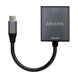 Conversor HDMI 4K 30Hz Aisens A109-0685- HDMI Hembra - USB Tipo-C Macho- 15cm- Gris